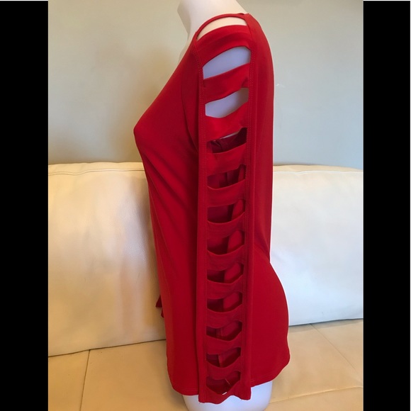 Joseph Ribkoff Red Top - Picture 3 of 7